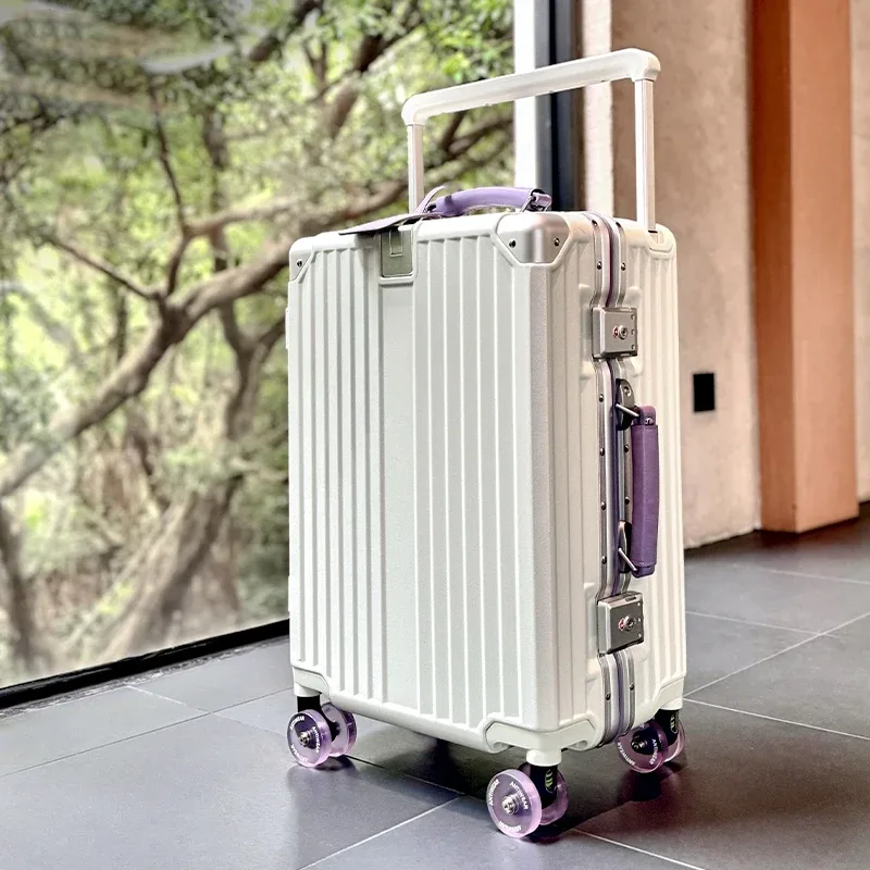 bagage à poignée télescopique à tube large pour femmes, valise à main de 20 pouces, nouveau style 2025, 2025