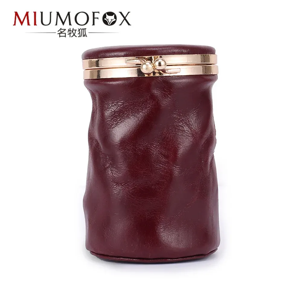 mini sac à cosmétiques en cuir pour femmes, organisateur de rouge à lèvres vintage portable avec miroir, petite pochette mignonne pour sac à main, essentiels de voyage