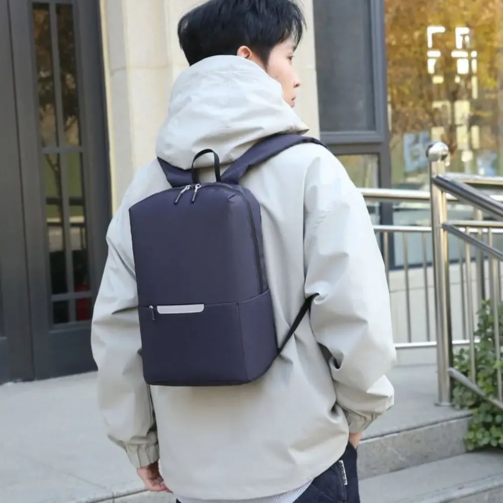 femmes hommes décontracté imperméable petit sac à dos grande capacité cartable sacs d'école couleur unie sac de voyage livre sacs adolescents
