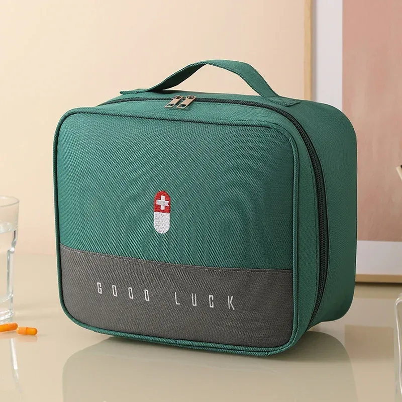 kit de médicaments médicaux, sac de rangement de santé multifonctionnel en couches, pochette de rangement pour femmes, pochette de maquillage de voyage, sac à cosmétiques
