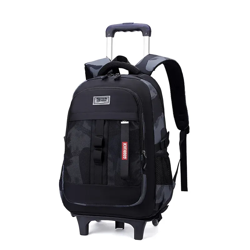 sac à dos à roulettes 2026 pour collégiens, sac à roulettes pour garçons, sacs à dos à roulettes pour l'école, sacs à livres à roulettes