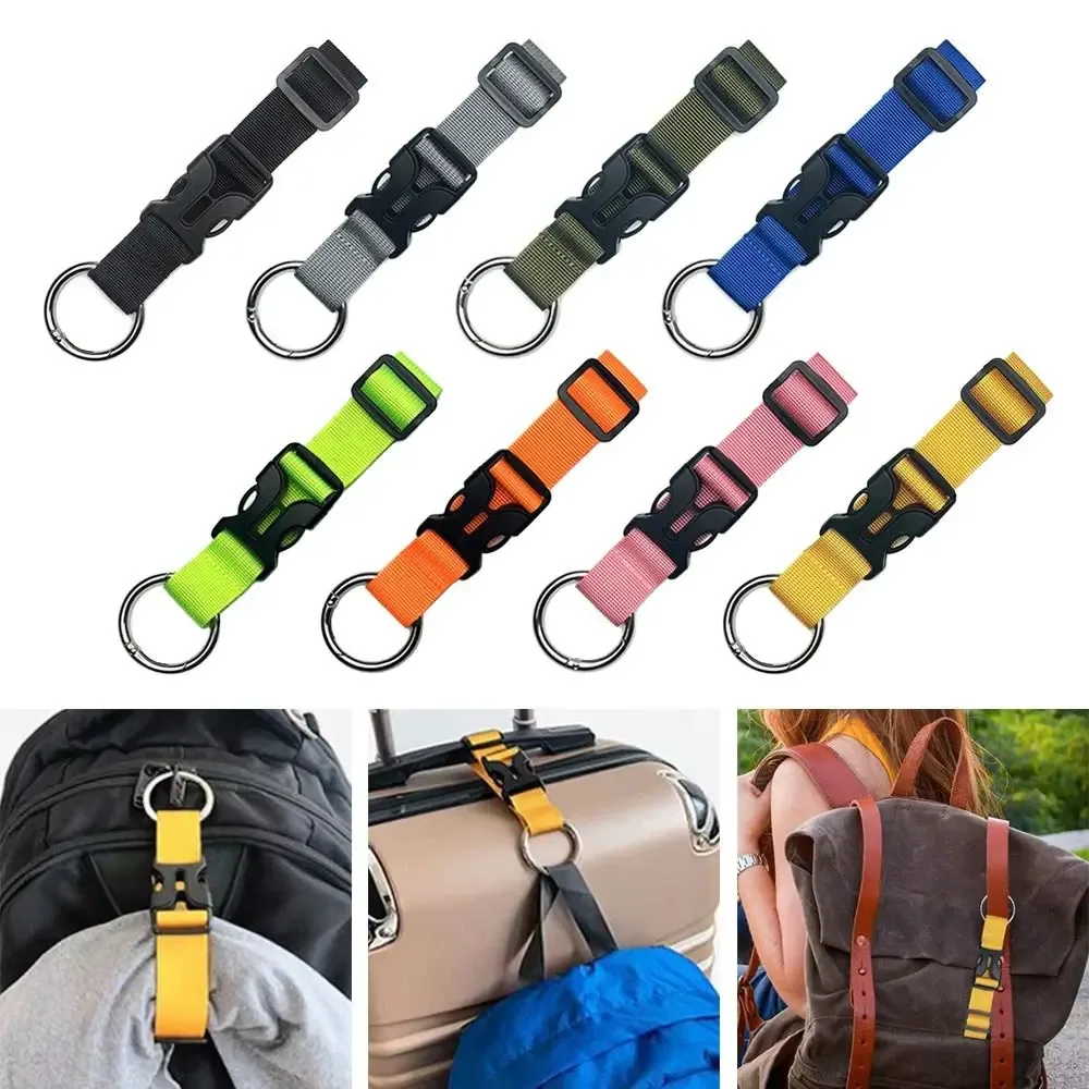 sangle de bagage portable, pince de veste de voyage, valises réglables, ceinture pour sacs à main, ajout de sac, clip à utiliser pour le transport, 1 pièce