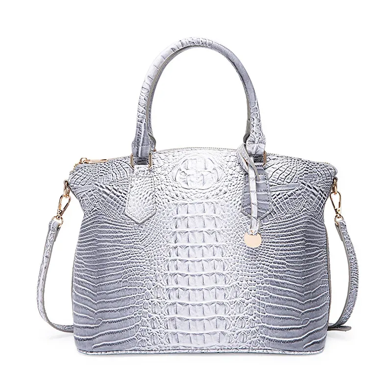 sac à bandoulière en cuir gaufré croco grande capacité, sac à main de luxe ombré pour femme, sac de voyage, cadeau