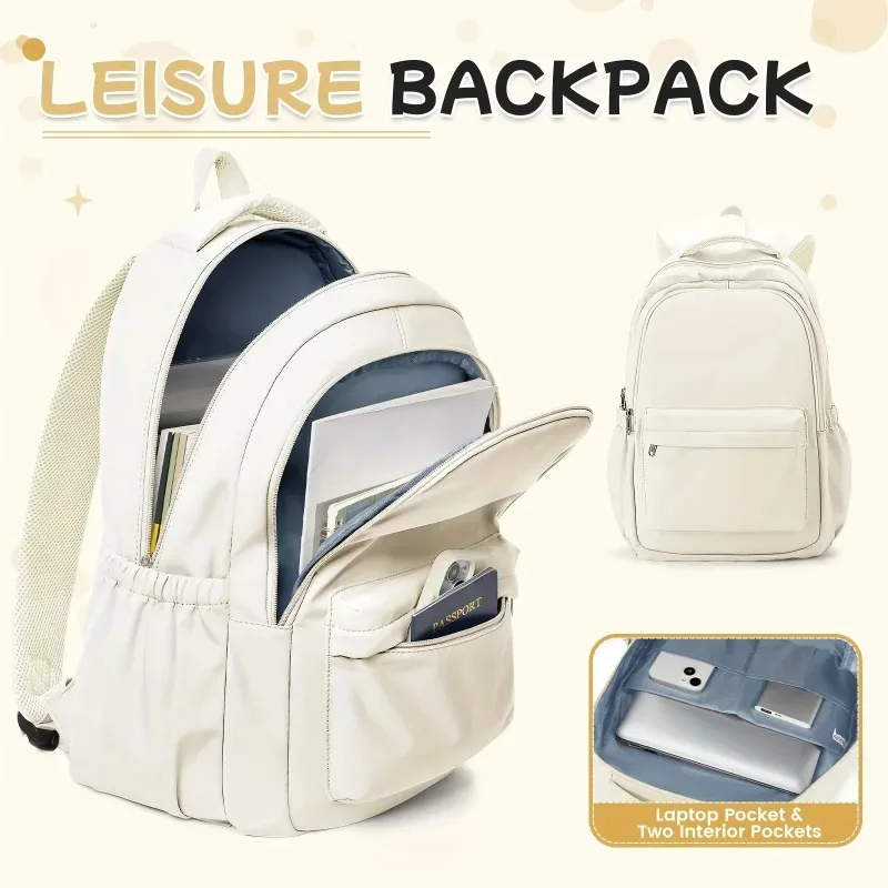 sac à dos pour étudiantes, lycéennes, collégiennes, polyvalent, adapté aux garçons, utilisation quotidienne en extérieur.