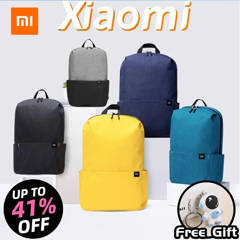 xiaomi-petit sac à dos coloré original pour homme et femme, pour ordinateur portable, dehors, extérieur, étanche, étudiant