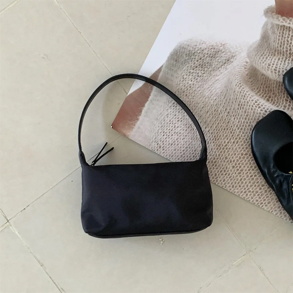 sacs à main d'été en nylon avec poignée supérieure, style ins, petits sacs bandoulière décontractés, nouvelle mode et polyvalence