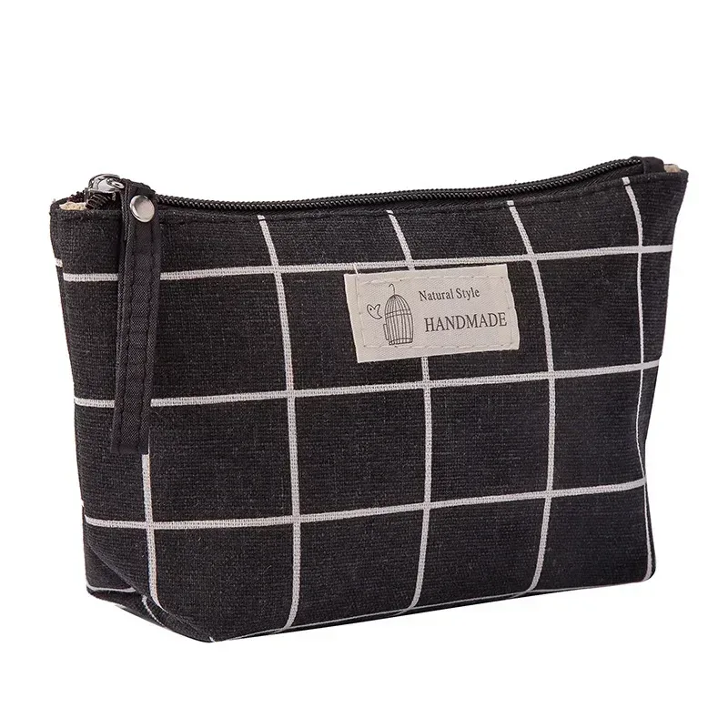 nouveau femmes voyage sac cosmétique toile portable fermeture éclair sacs de maquillage femme sacs à main trousse à crayons articles de toilette stockage sac de lavage chaud