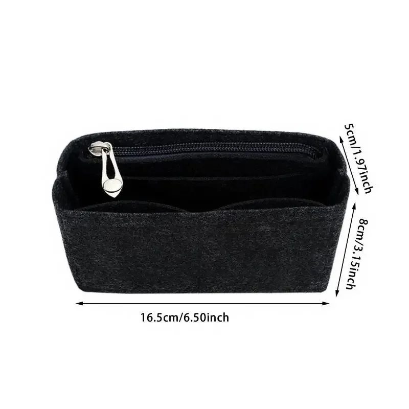 organisateur voyage tissu feutre non tissé multicouleurs compartiments poignée glissière maquillage sacs cosmétiques accessoires femmes