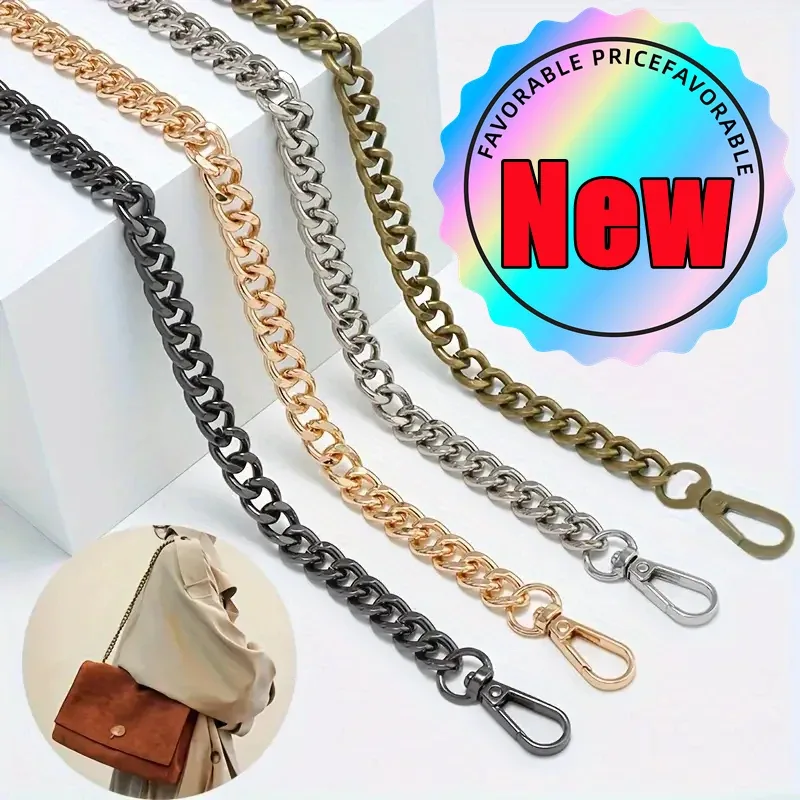 pièces de rechange pour sac en métal tissé à la main, accessoires pour sac à main initié, poignées d'outils faites à la main bricolage, sangles amovibles, cadeau, 120 cm, 40cm