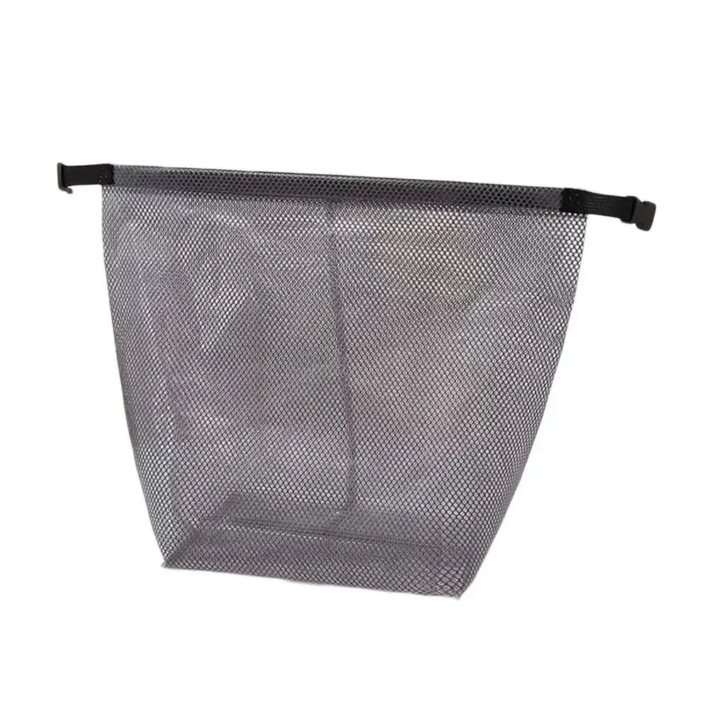 sac de maquillage en maille imperméable, organiseur de toilette portable, sac à main transparent, pochette de rangement de voyage, sac fourre-tout pliable multifonctionnel