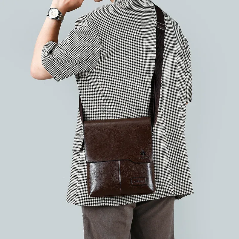 marque de luxe vintage sacs de messager hommes en cuir sac à bandoulière homme sac à main marron noir sac latéral affaires sac à bandoulière pour hommes