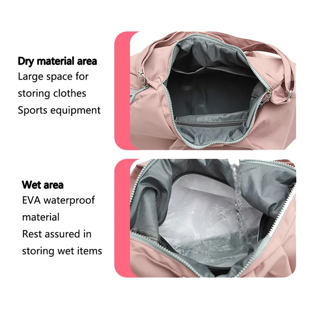 sac de yoga en nylon à bandoulière unique, sac de voyage de grande capacité, sac de fitness multifonctionnel et minimaliste, sac de sport