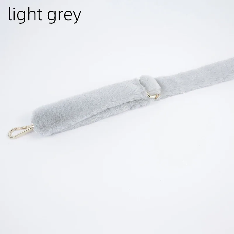 sangle de sac en peluche réglable, longue longueur chaude d'hiver, ceinture de remplacement en fourrure pour femmes, sacs à bandoulière, accessoires, 1 pièce