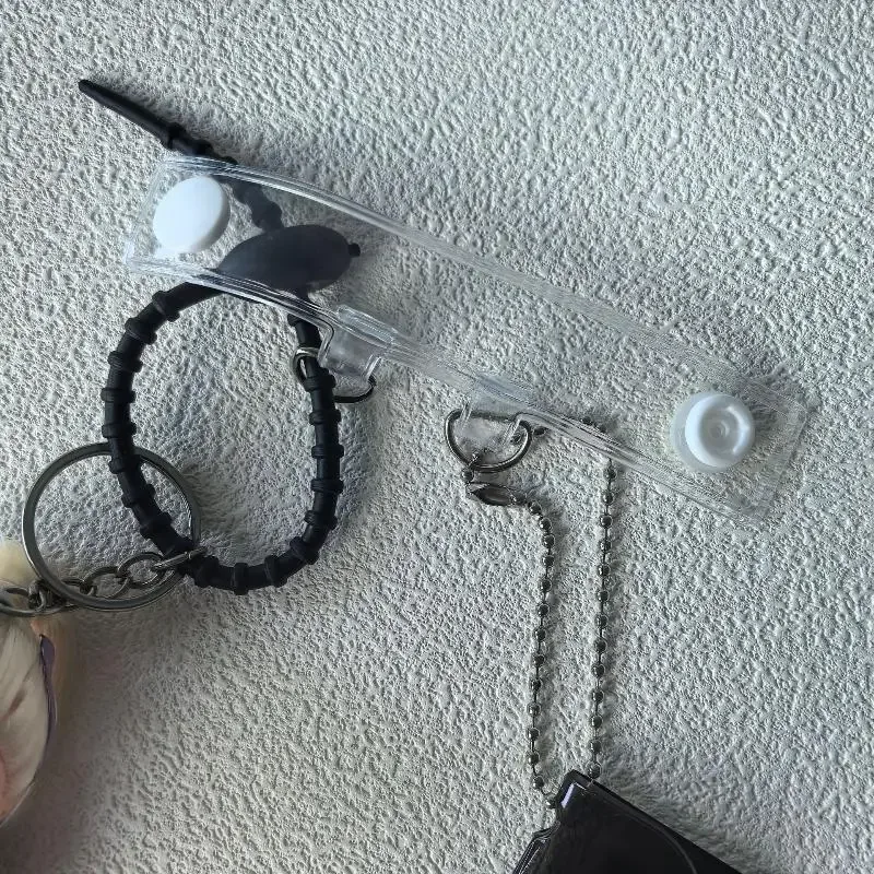 2 pièces boucle d'extension de sangle de sac en pvc, boucle transparente pour sac à dos, clip de fixation rapide, accessoires de bagage