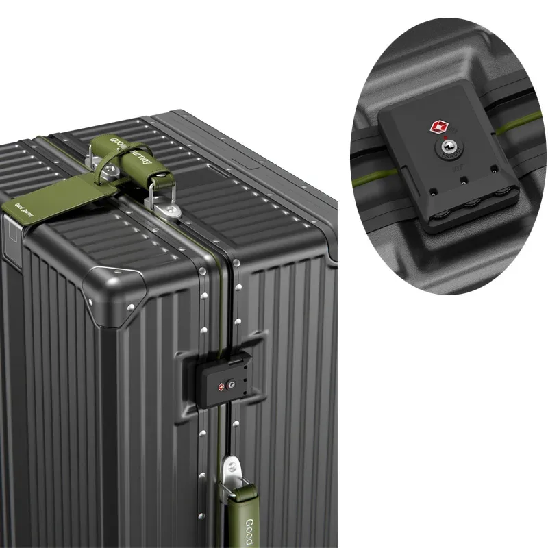 bunnyfly valise large poignée valise de voyage hommes 20 24 bagage à main femmes pc cadre en aluminium boîtier de chariot