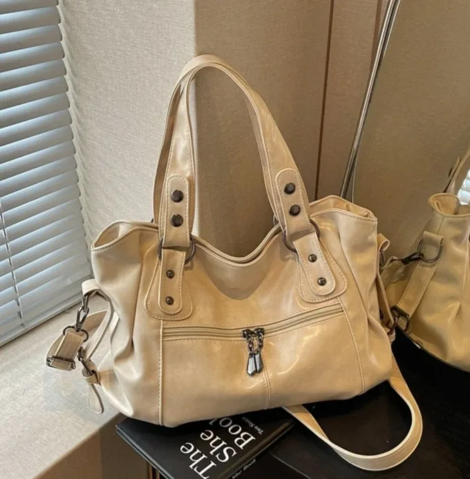 sac à bandoulière de luxe pour femme 2026, nouveau sac décontracté à porter en travers du corps, sac à main quotidien pour femme, grande capacité, sac fourre-tout en cuir pu souple