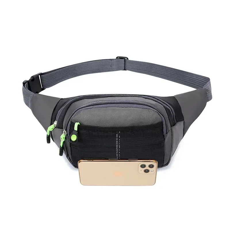 sac de taille de voyage à fermeture éclair, sac à bandoulière pour sports de plein air, étanche, mode, grande capacité réglable pour hommes et femmes