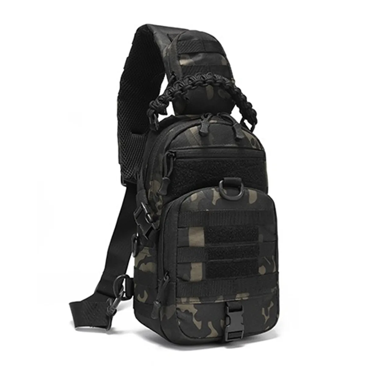 thuram – sac de poitrine de voyage, sac à bandoulière tactique pour hommes, sac à dos militaire en nylon, système molle