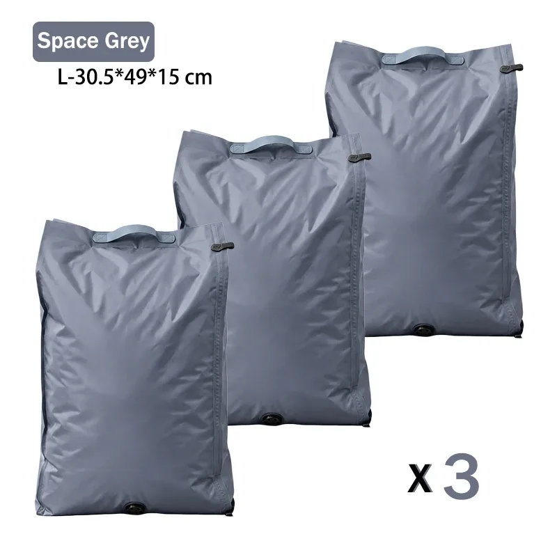 accessoires de voyage sacs sous vide compression organiseur de valise imperméable anti-poussière anti-humidité sans pompe économiseur d'espace sac à linge pour avion tissu oxford grande taille placard réutilisables