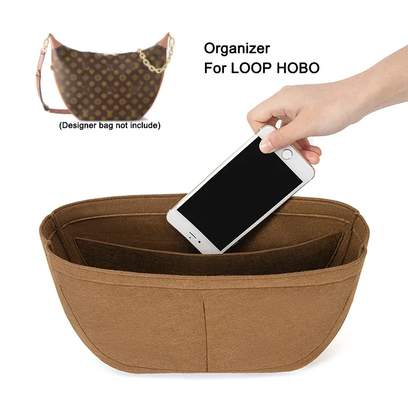 insérer le doublure d'organisateur de sacs pour le hobo de boucle, sac à main intérieur d'organisateur de sac à main de maquillage