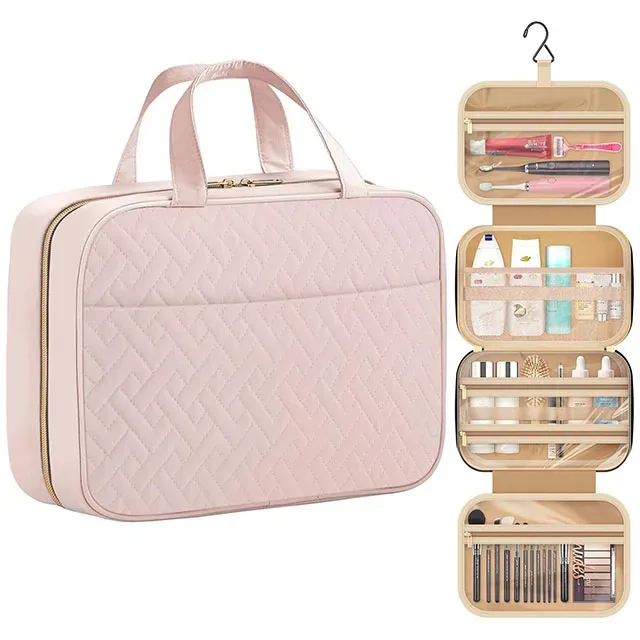 nouvelle trousse de toilette suspendue pour voyage, grande boîte de rangement portable pour hommes, étui à cosmétiques étanche pour maquillage femme