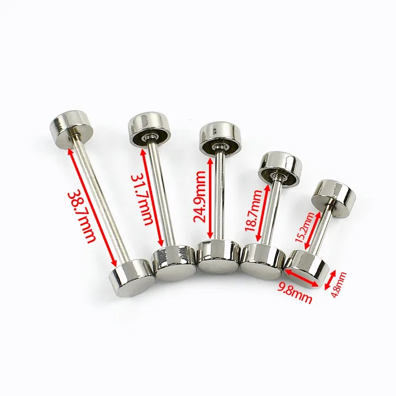 deepeel – boucle à vis de roue détachable, 15-40mm, fermoir d'haltère en métal, poignée de sangle de sac à main, accessoires de quincaillerie pour bagages, bricolage, 10 pièces