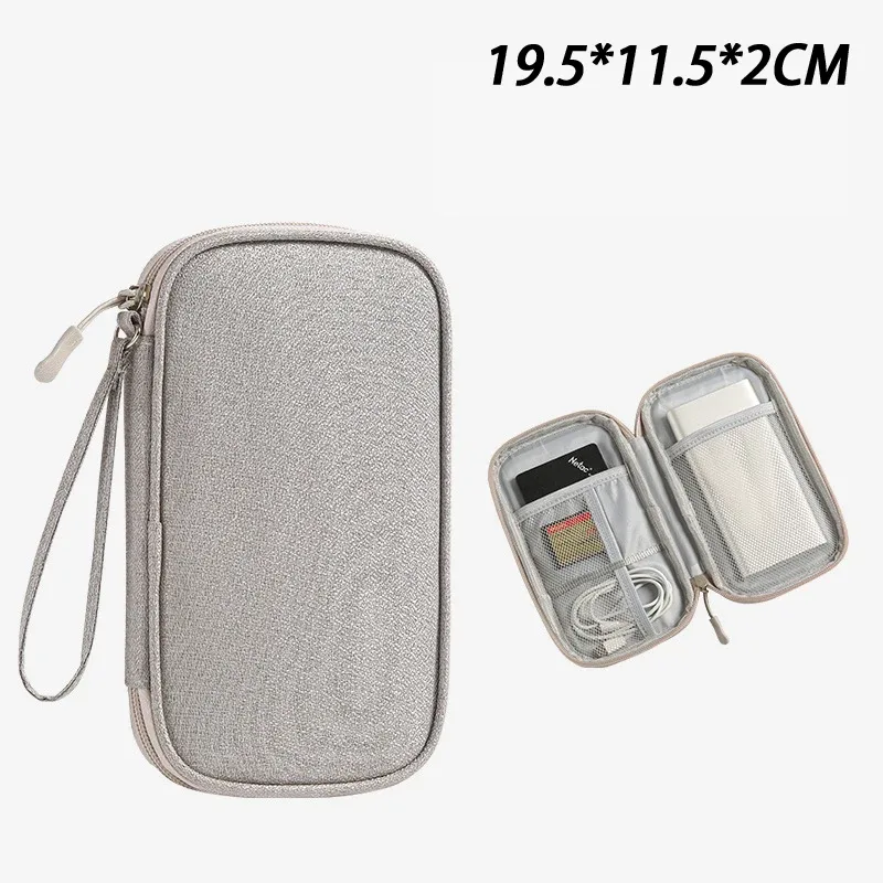 sac de rangement pour câble usb, sac de rangement multifonctionnel portable pour voyage, pour chargeur et téléphone portable