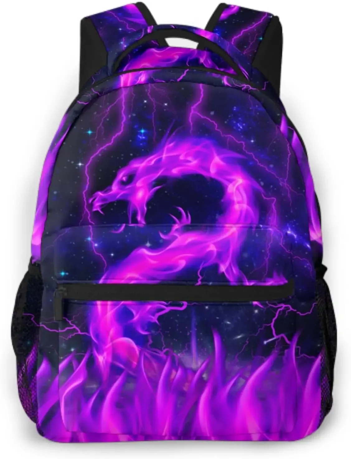 sac à dos dragon bleu, sac à livres à éclairage cool pour enfants, adolescentes, filles et garçons, cadeaux de retour à l'école pour 2e 3e 4e 5e 6e année