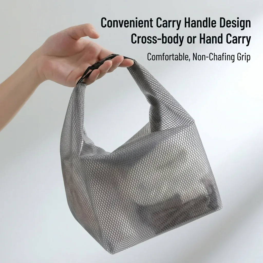 sac de toilette de voyage pour hommes et femmes, grande capacité, avec cordon de serrage, imperméable, pour la natation et la salle de bain