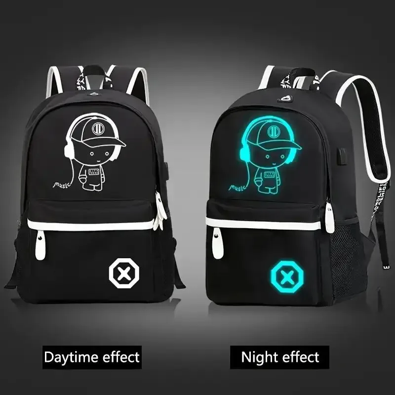 sac à dos étanche pour ordinateur portable shoous, sac à dos usb pour ordinateur portable, sacs d'école pour étudiants, sacs à dos d'extérieur pour procureur, musique décontractée, garçon