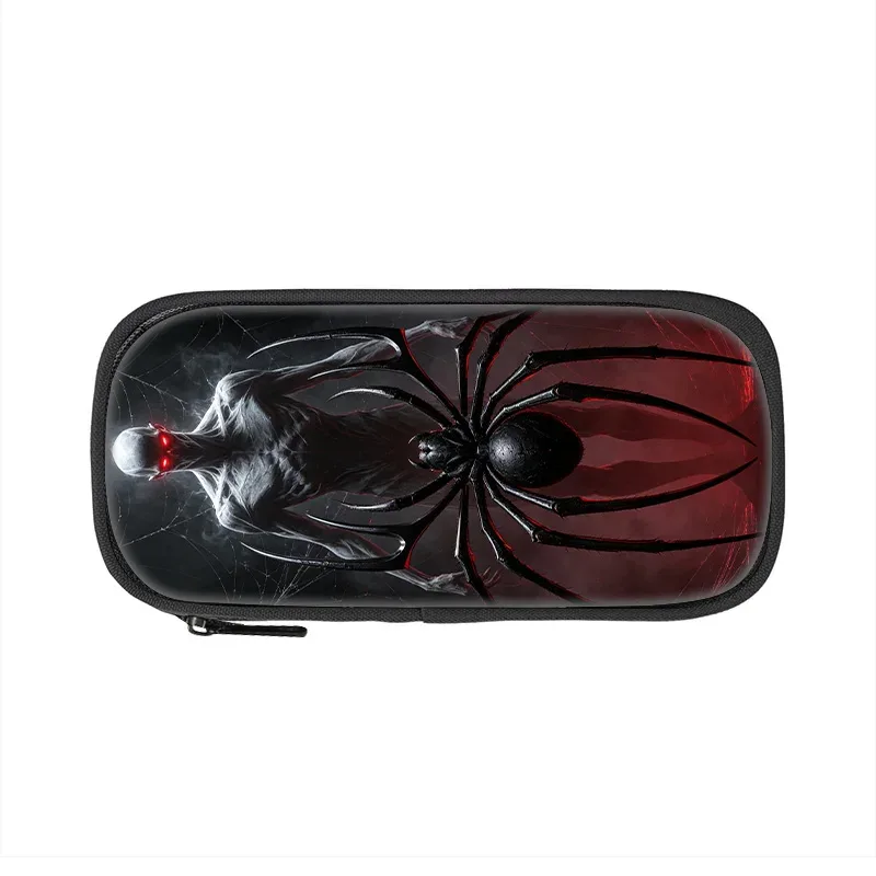 trousse de rangement grande capacité spider learn, trousse à crayons pour étudiants, trousse à maquillage pour filles, pratique