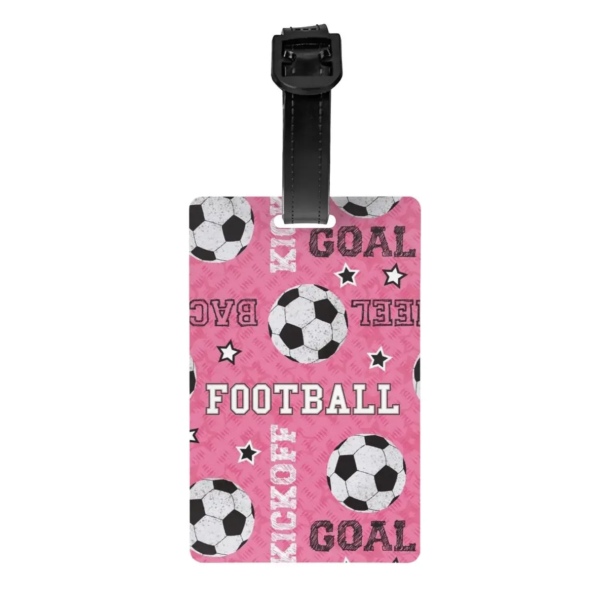 étiquette de bagage à impression soccerly personnalisée avec carte de visite, couverture de confidentialité, étiquette d'identification cool pour sac de voyage et valise