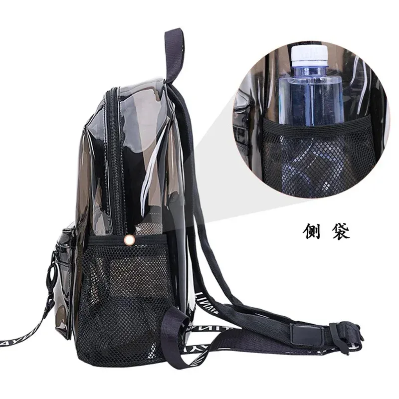 sac à dos de plage en pvc transparent pour femmes et filles, sacs à dos imperméables, sac de voyage à la mode, été, nouveau