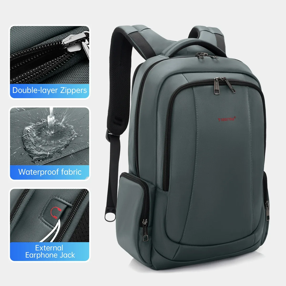 tigernu sacs à dos de voyage sac à dos sous vide 14 15.6 17.3 pouces sac à dos pour ordinateur portable pour sac à dos scolaire hommes cartable sac à dos de compression