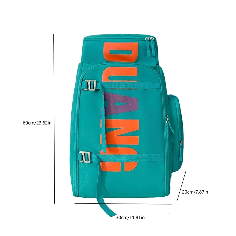 sac à dos de voyage avec lettres de mode, grande capacité, étanche, sac de sport, de sport, multifonctionnel, pour l'extérieur, sacs d'école secs et humides