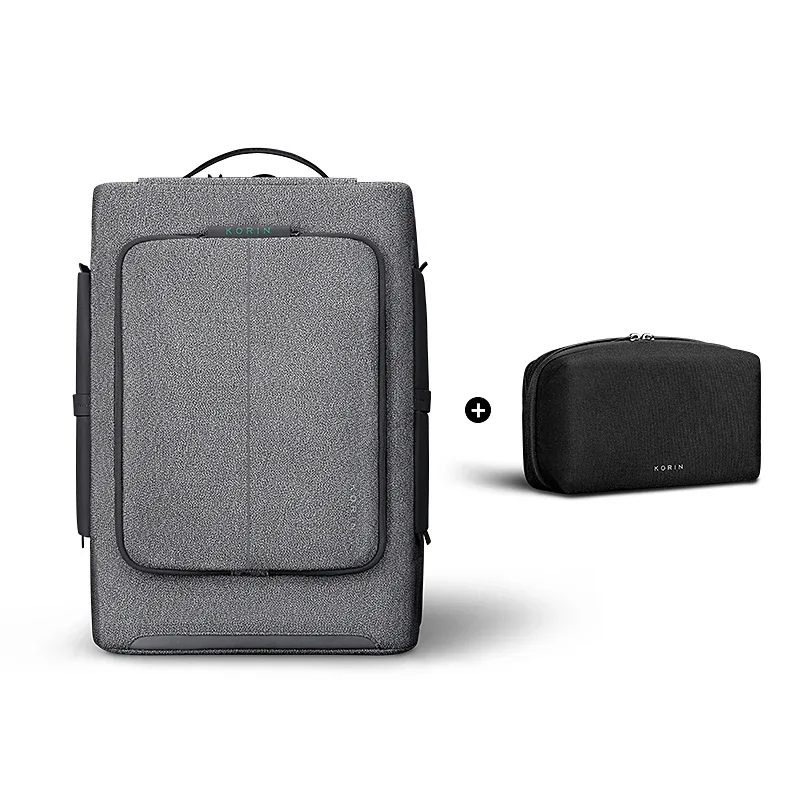 korin hubpack 33 sac à dos antivol et anti-coupure pour hommes et femmes, ordinateur portable 16 pouces, étanche, magnétique, 180 °   nouvelle porte de charge usb-c 2026