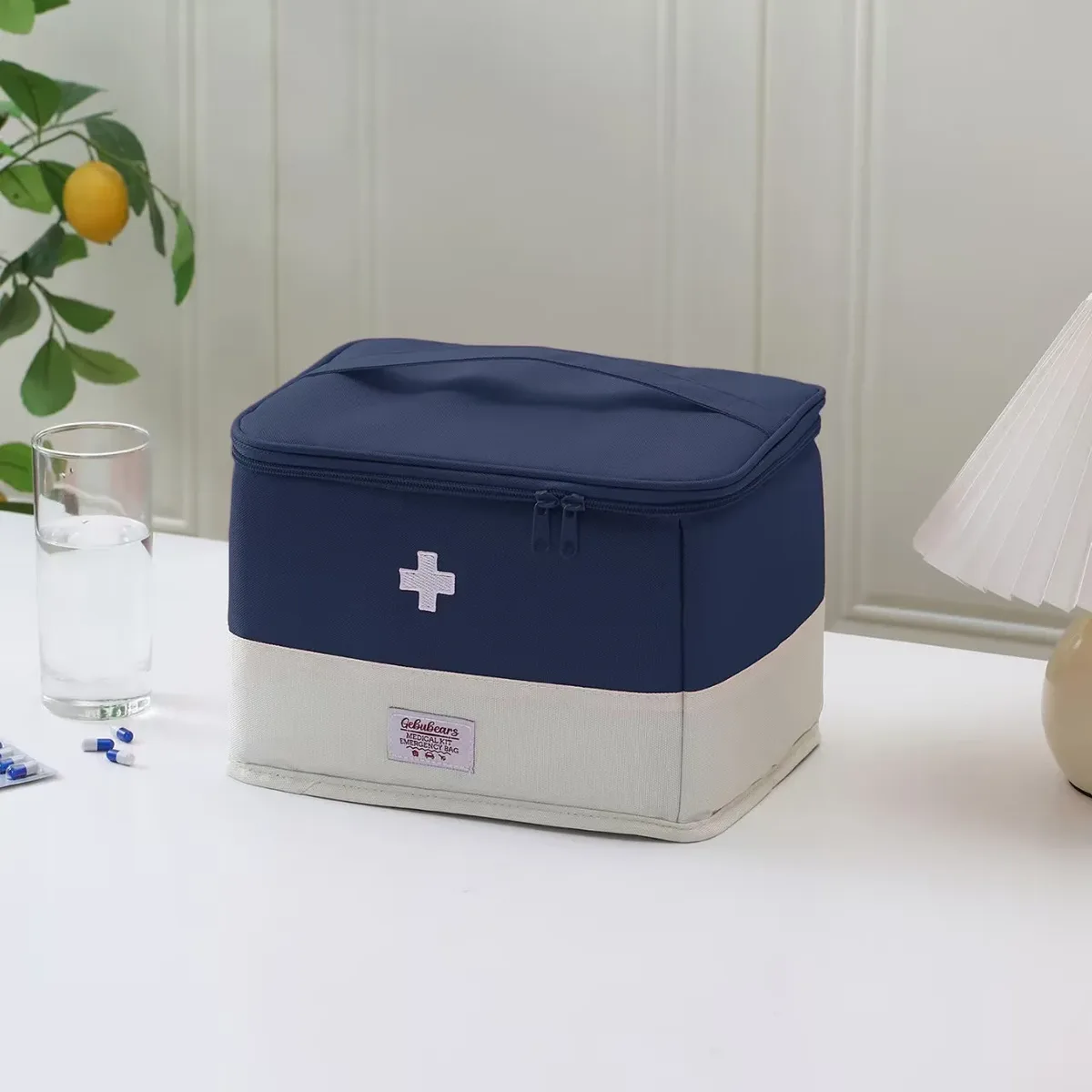 sac médical de voyage portable, trousse d'urgence pour la maison et l'extérieur, sac à médicaments personnel en tissu oxford, sac de rangement pour les voyages d'affaires