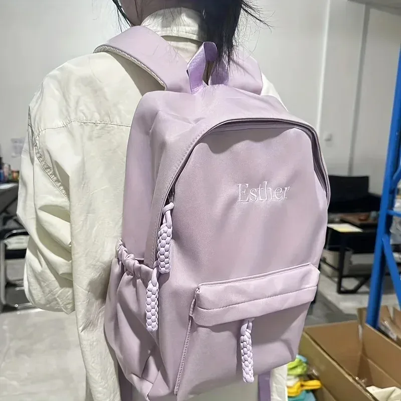 sac à dos pour enfants avec nom personnalisé – brodé, conception personnalisée, saison scolaire, grande capacité pour l'école et le cadeau