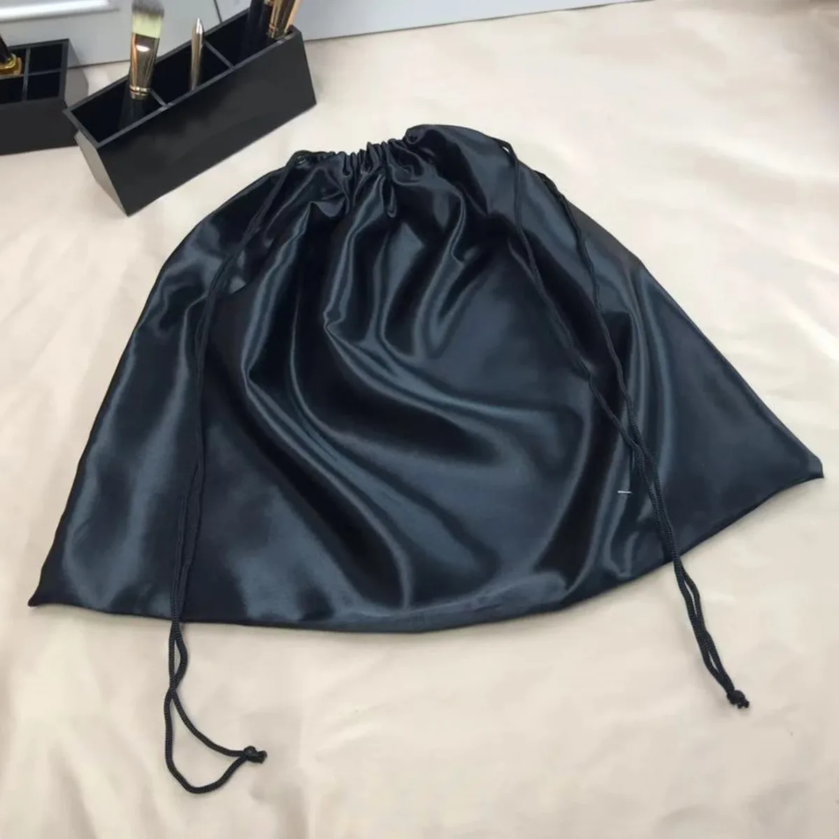 sac de rangement lisse noir de haute qualité, sac à poussière, bundle proximité wstring, protection de l'environnement, sac de rangement injsatin grill