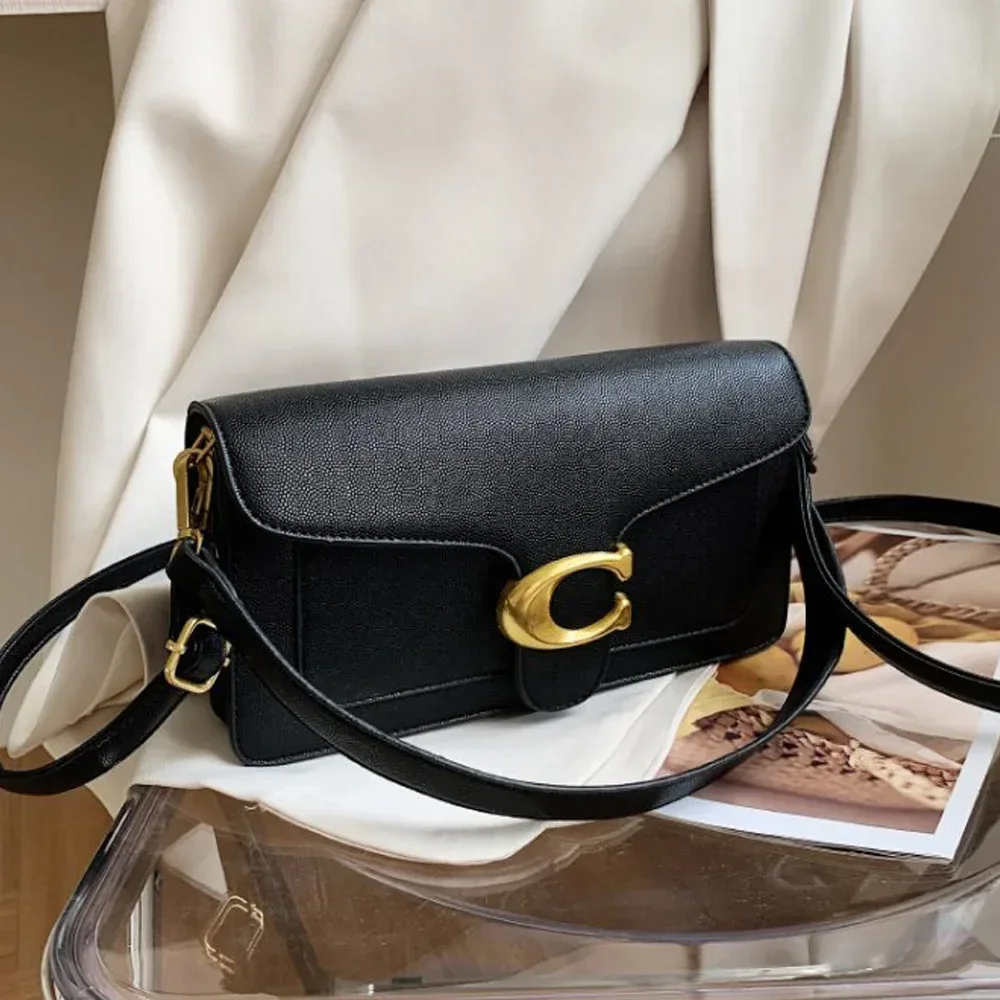 sac à bandoulière classique en grain de litchi 2026, sac polyvalent et élégant à porter en travers du corps