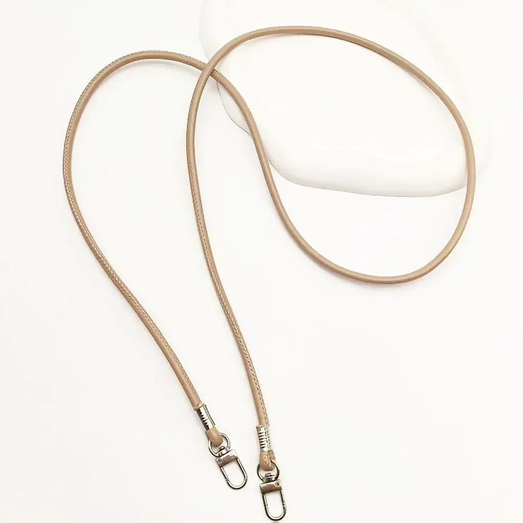 nouvelle sangle de remplacement fine et ronde en cuir pu, couleur unie, pour sac bandoulière ou croisé, longue de 120 cm, accessoire cordon de téléphone