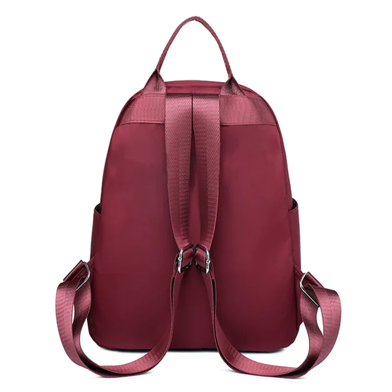 sac à dos en nylon gaufré polyvalent pour tous les jours, option multicolore tendance, grand espace de rangement pour les activités quotidiennes en plein air des femmes