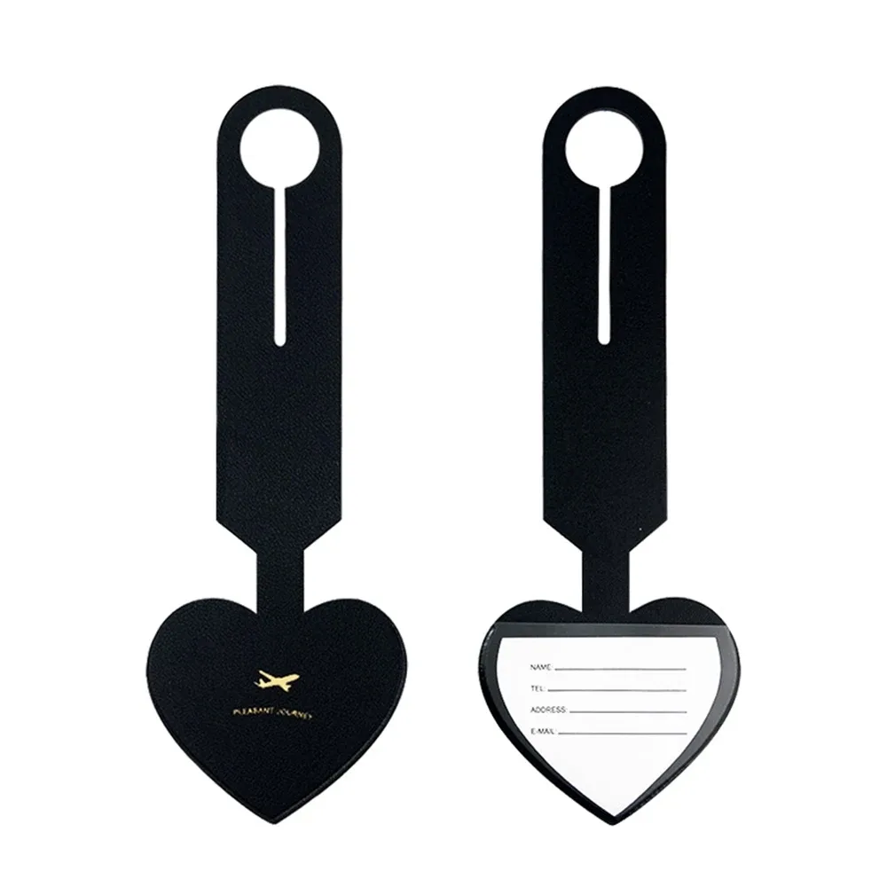 étiquette de bagage en forme de cœur avec lettres personnalisées fantaisie, joli nom personnalisé pour hommes et femmes, logo, cadeau de mariage, accessoires de voyage, diy bricolage