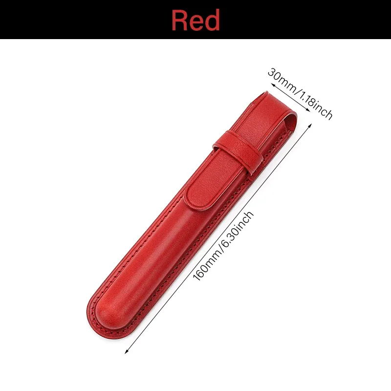 crazysmith étui à stylos en cuir fait main, porte-stylo, housse de protection, étui en cuir de vachette pour stylo-plume, accessoires pour stylos