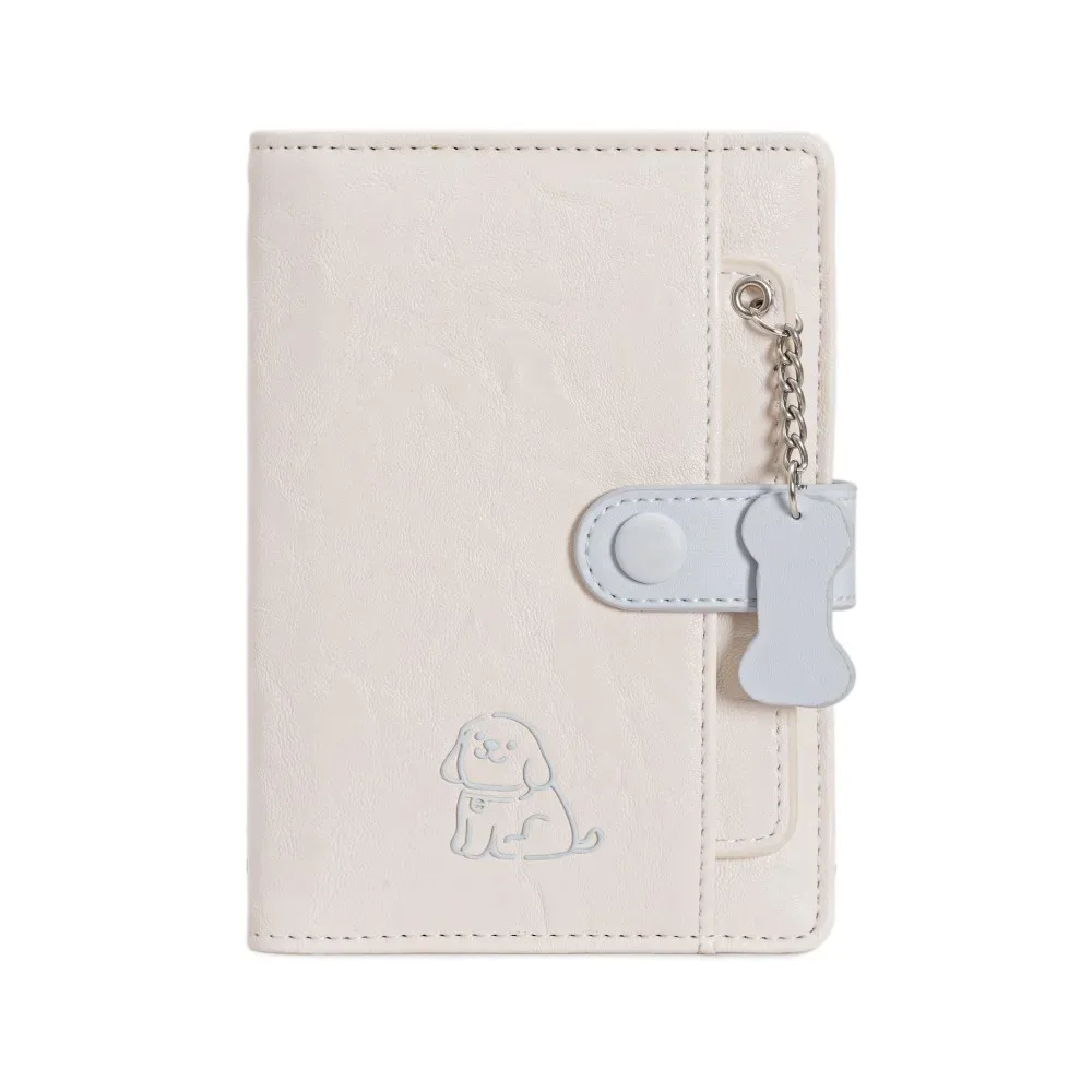 porte-carte pu sac de passeport sac à main mignon chiot passeport pince multifonctionnel étui à cartes sac de rangement de cartes accessoires de voyage