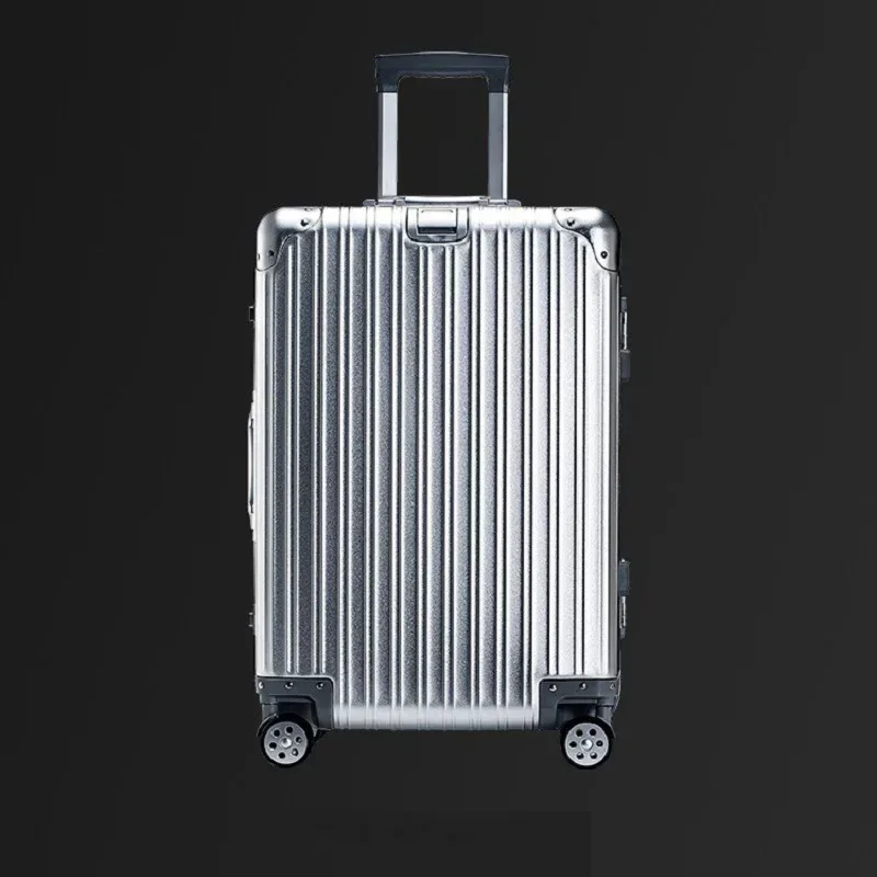 valises en alliage d'aluminium et de magnésium 100%, bagages légers spinner de 20/24/26/29 pouces, serrure tsa, sac de voyage durable