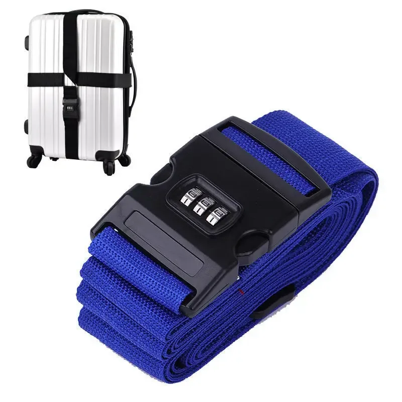 ceinture sécurité sangle réglable mot passe nylon couleur multiple valise sac voyage protection antivol