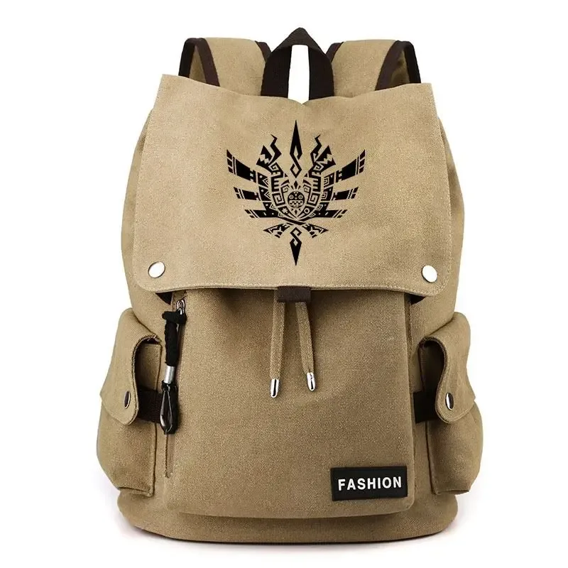 sac à dos monster hunter wilds felyne rathian nergigante pour hommes et femmes, sac à dos de jeu, sac à dos à bandoulière unisexe