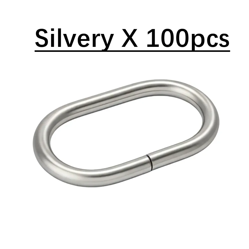 anneaux ovale métal sac fixation collier chien accessoire quincailleries multicouleur tailles variées travail cuir maniement pratique