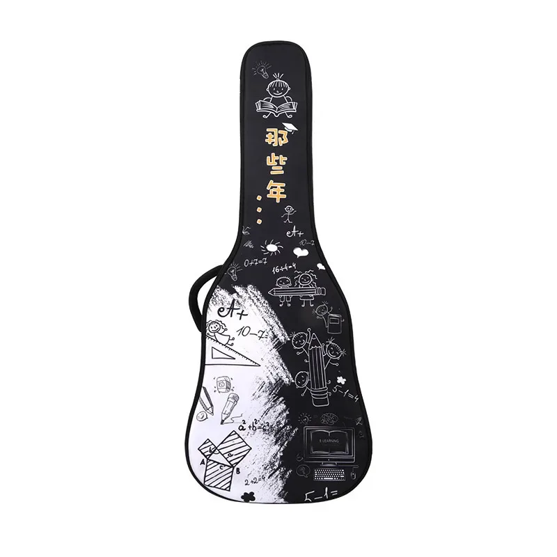 jebag à motif créatif avec sangles à double lancement, sac à dos acoustique rembourré, étui étanche, sacs à dos, 40/41 pouces